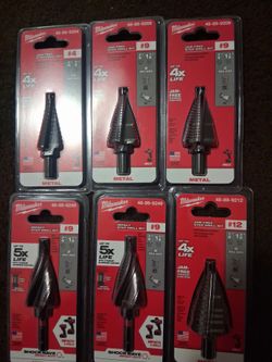 Milwaukee Jam Free Step Drill Bits