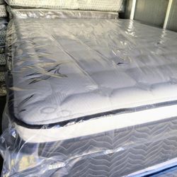 queen bamboo only mattress orthopedic with pillow top brand new