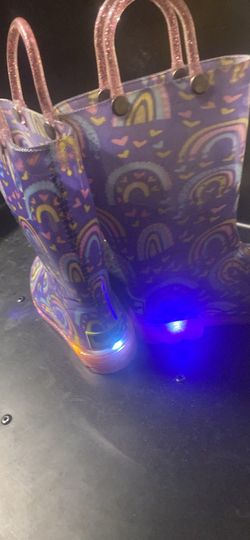 Light up rain boots size 6C