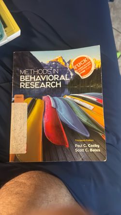 Methods in Behavioral Research 13th Edition