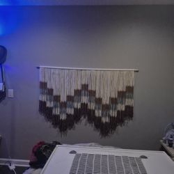 Unique macrame art handcrafted hand dyed