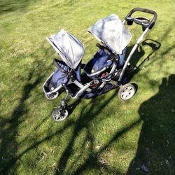 Double Seat Baby Stroller 