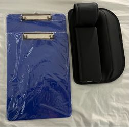 2 clip boards and car storage