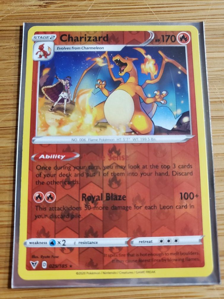 Charizard Reverse holo Pokemon Vivid voltage.