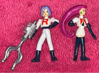 2006 Pokémon Team Rocket 10th Anniversary Mini Figure Set Jesse & James FLAWLESS! Like NEW! RARE! HTF!