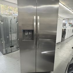 Frigidaire 36 in. 26 cu. ft. Standard Depth Side by Side Refrigerator in Stainless Steel