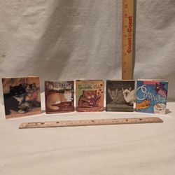 Miniature Hardcover Books-Cat Theme, Lot Of 5,VTG 1(contact info removed)