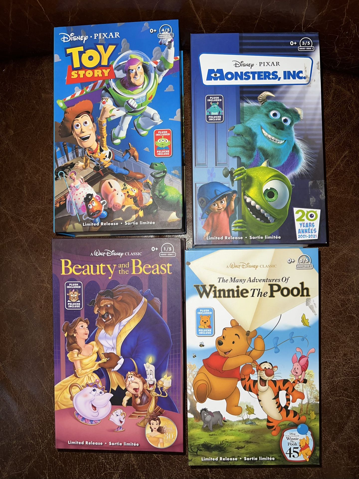 Plush In Book  Stuffed Animal Disney California Adventure Pixar Pier Prizes Disneyland Winnie The Pooh Monsters Inc