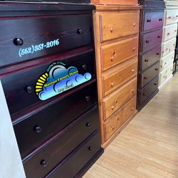 Jumbo 2 Knob Dressers Pinewood Cajonera Cómoda Nueva 