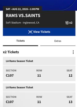 Rams preseason game