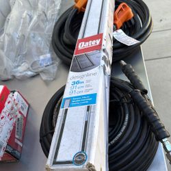 Designline 36 in. Stainless Steel Linear Shower Drain with Tile-In Pattern Drain Cover