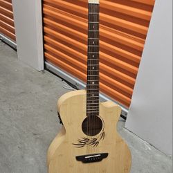 Luna Bamboo Acoustic-Electric Guitar 