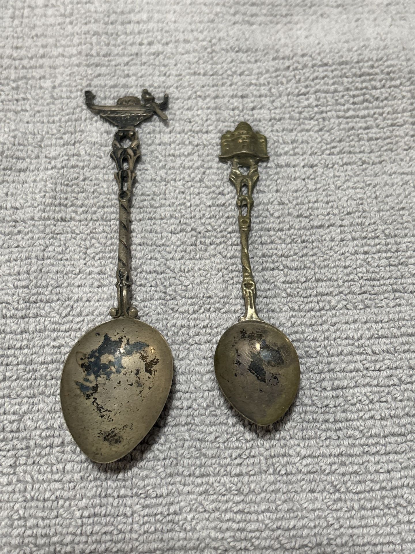 2 Old Souvenir Spoons