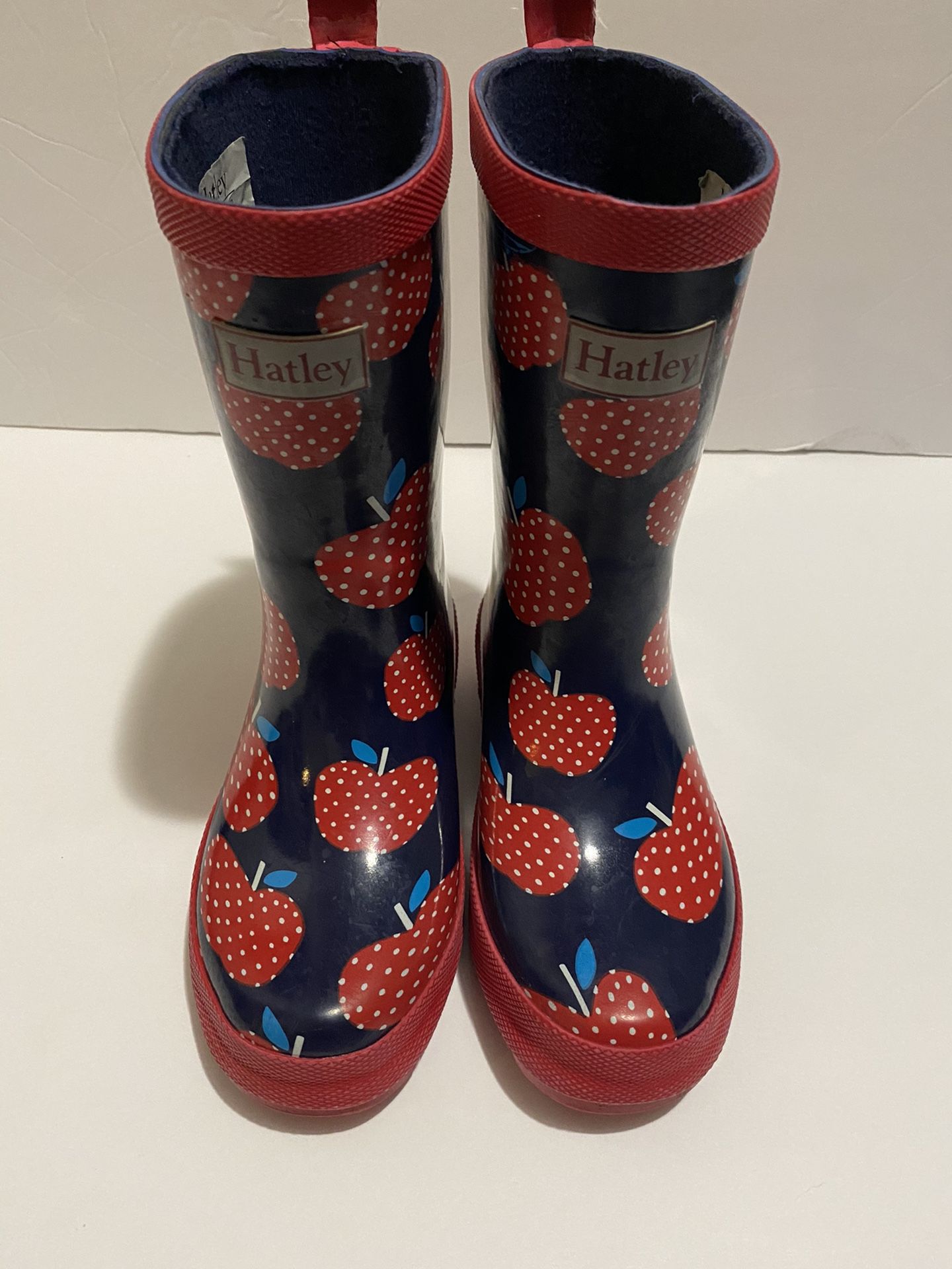 Hatley Rain Boots girls size 12 apples Super cute Size 12 Kid or toddler