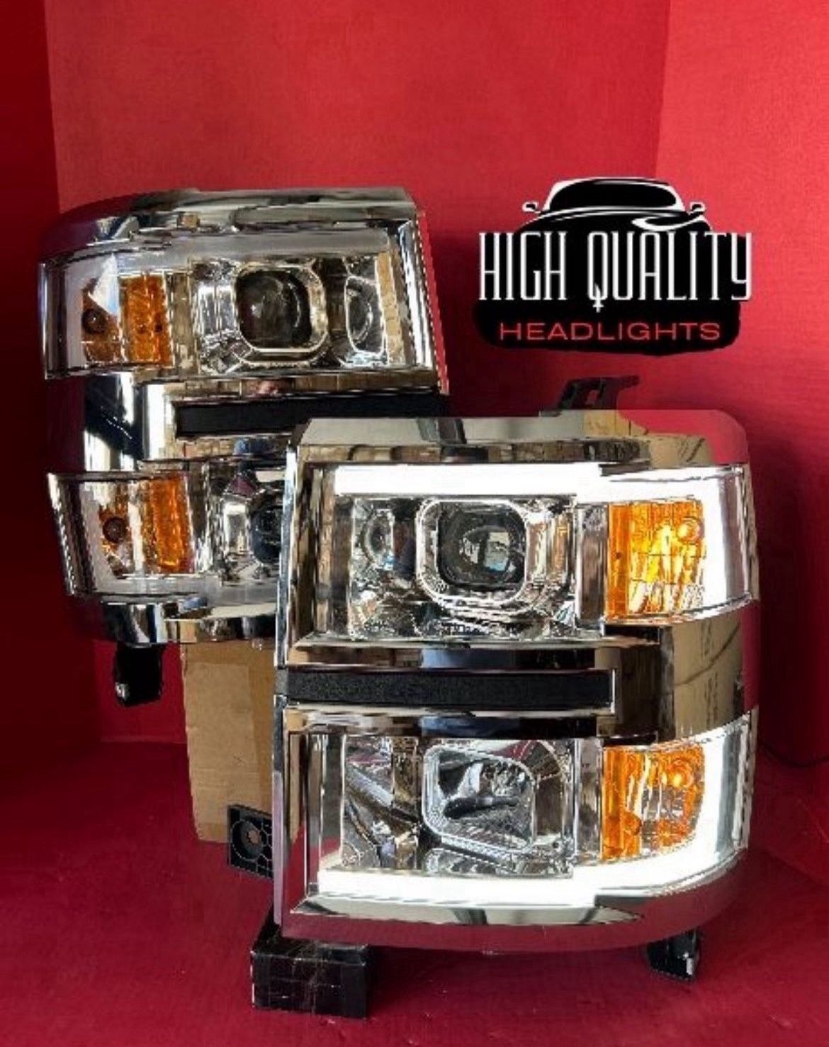 Chevy Silverado 2014. 2015 ANZO Headlights.