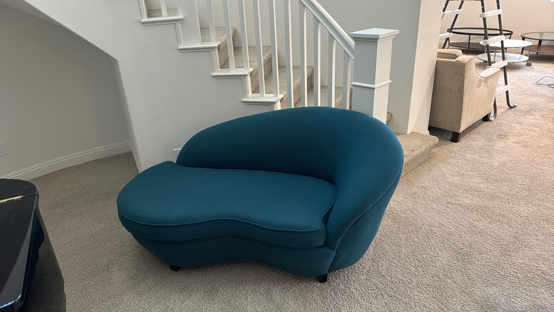 Custom Teal Couch