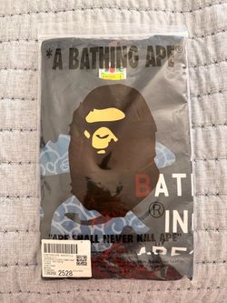 BAPE Japanese Cloud Camo Face Tag Tee