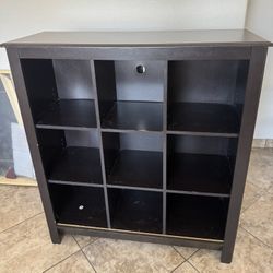 Cubicle Storage Shelf + 2 Black Nightstands 