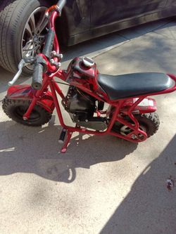 Mini bike dirt bike pit bike 40 cc gas engine with a pull start