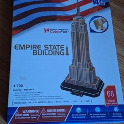 Cubic Fun: Empire State Building 66 Piece 3D Puzzle.. New Sealed Hobby Set