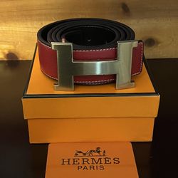 Red Hermes Belt 