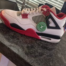 Jordan Retro 4 Fire Red 