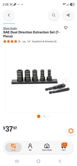 Husky SAE Dual Direction Extraction Set 7-Piece