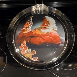 Coca-Cola Christmas Glass Plate
