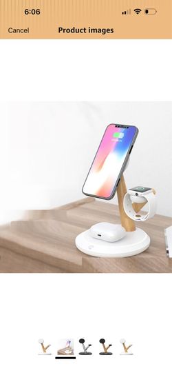 Magnetic Wireless Charging Station, 4 in 1 Wireless Charger Stand for iPhone 16/15/14/13/12 Pro Max, Apple Watch
