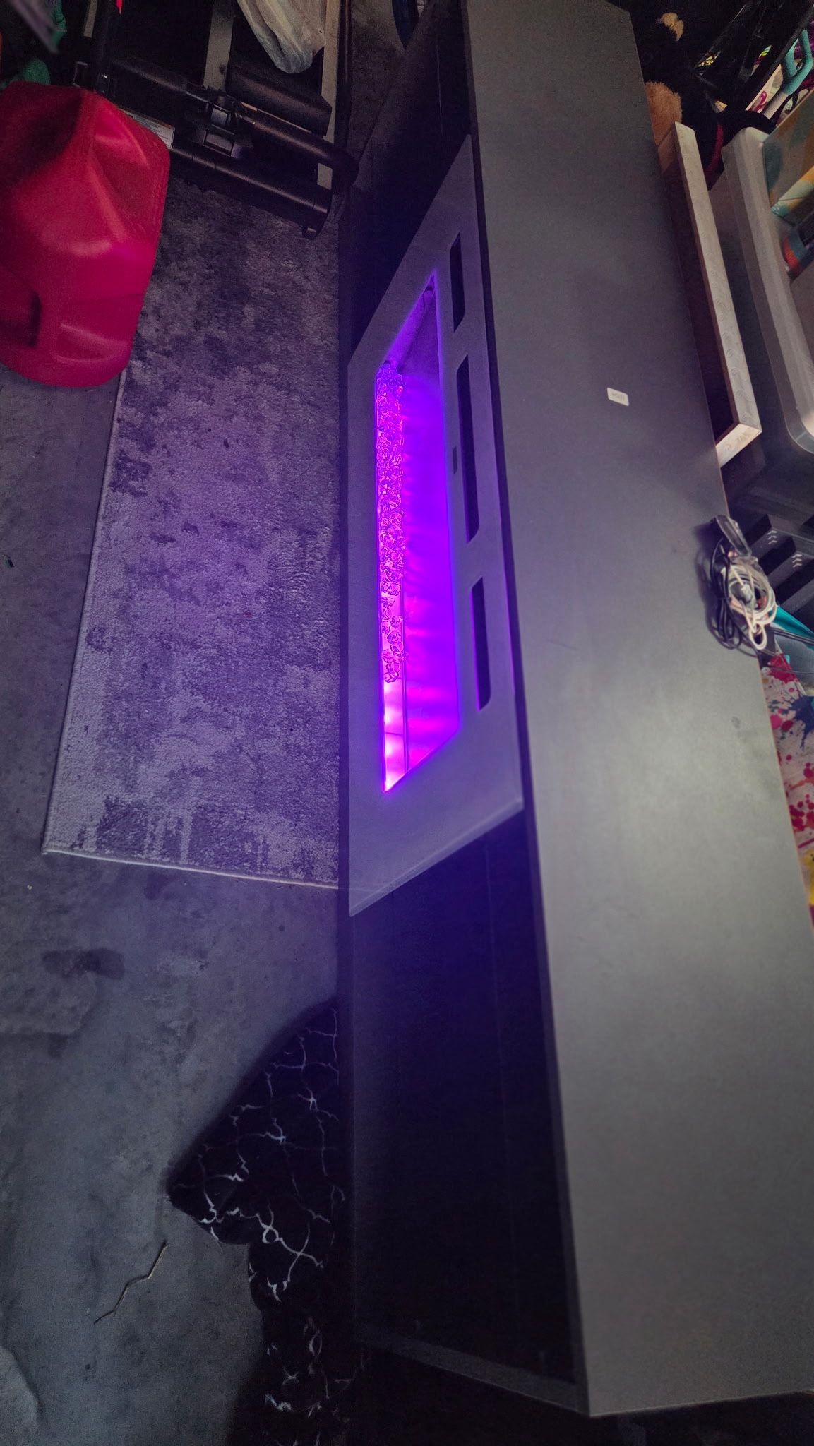 Electric Fireplace - Gray With Color Changing Lights!