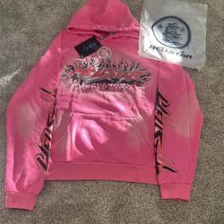 Hellstar Hoodie Pink XL Brand New