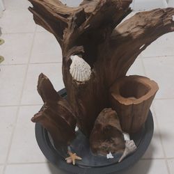 Unique Large Tabletop Driftwood Fountain 