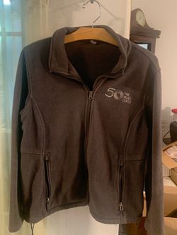 Brown Fleece Jacket – Size Large