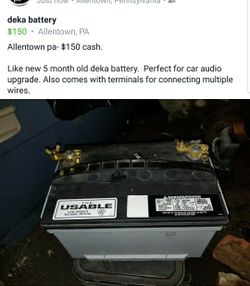 Battery for car audio