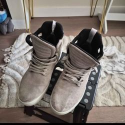 Supra Mens Grey Shoes Trainers 