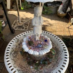 Metal  Fountain 44 Tall. X 20 Round.