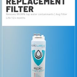 Epic Water Filters Smart Shield. Under Sink Water Filter, Inline NSF 53 Water Filter. Direct Connect DIY Install for Under Sink. Tap Water Filtration 