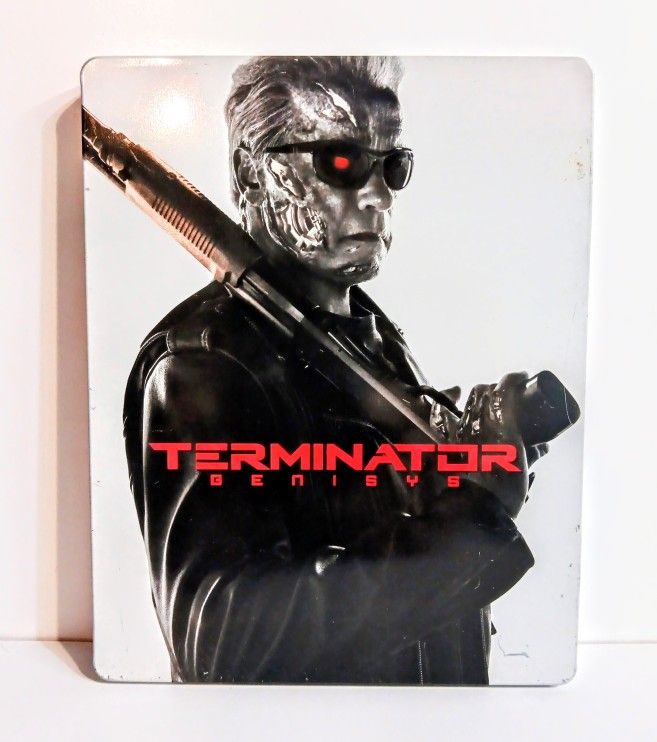 Terminator Genisys Blu-ray/DVD Steelbook Schwarzenegger No Scratches On 2 Discs