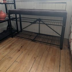 Origami Foldable Entryway Bench / Shoe Rack - Pops Open Instantly!