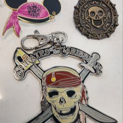 Disney's Pirates Of The Caribbean Collectible Pins 