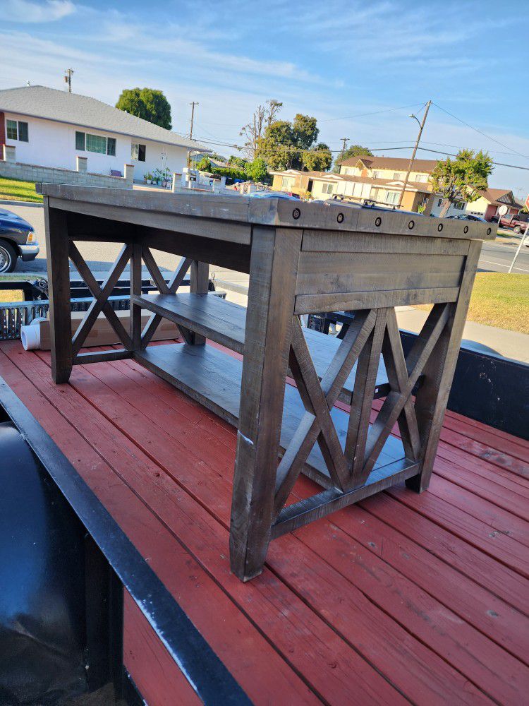 Rustic Farmhouse Style Desk Table