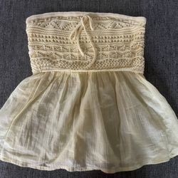 Hollister Baby Doll Crochet Tube Top