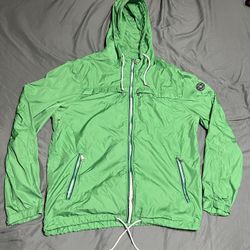 polo ralph lauren green benton anorak windbreaker jacket  size M