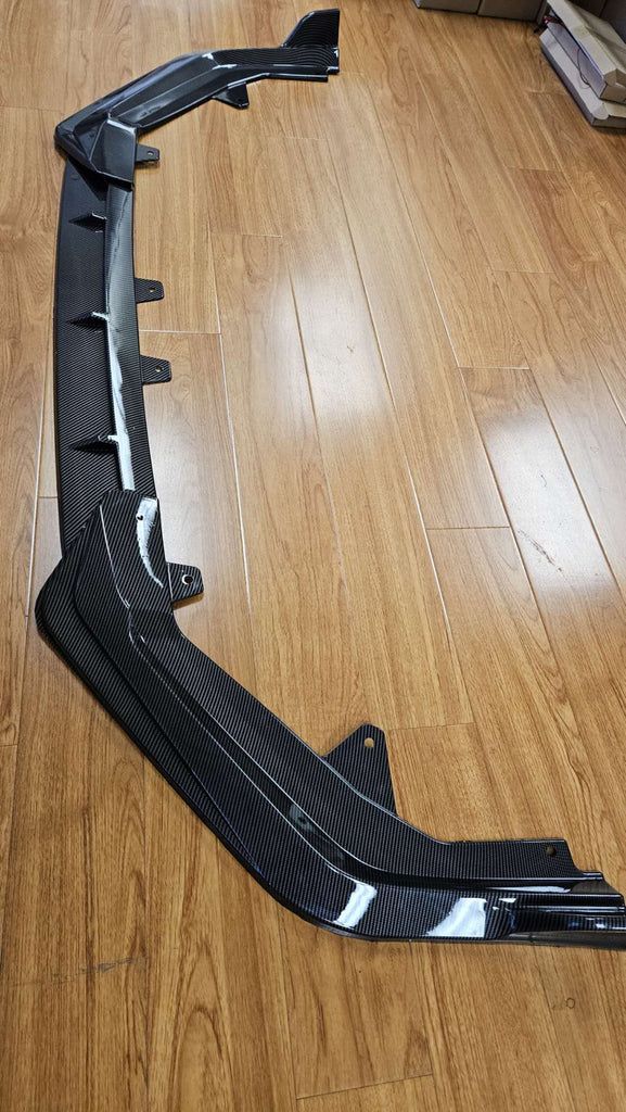 BRAND NEW 2022-2024 Honda Civic 3PCS CARBON FIBER LOOK STYLE FRONT BUMPER LIP SPLITTER KIT