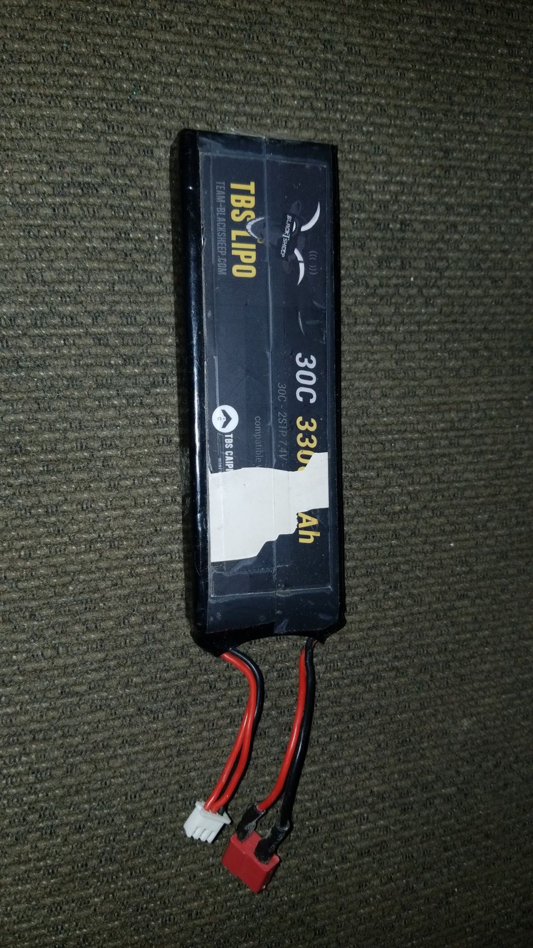 TEAM BLACKSHEEP TBS 3300MAH 2S 30C LIPO BATTERY