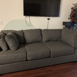 Tweed Sectional Sofa Set