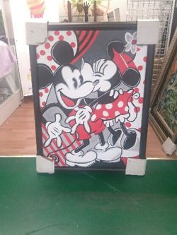 Mickey and Minnie hugs and kisses 36×48 hand painted oil painting on canvas