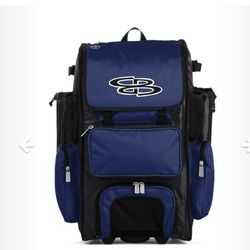 Boombah Superpack Roller Bat Bag-Royal Blue/Black