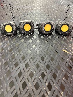 Set of 4 Solar Rock Garden Lights