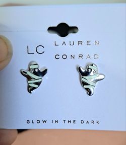 New Laura Conrad glow in the dark ghost earrings